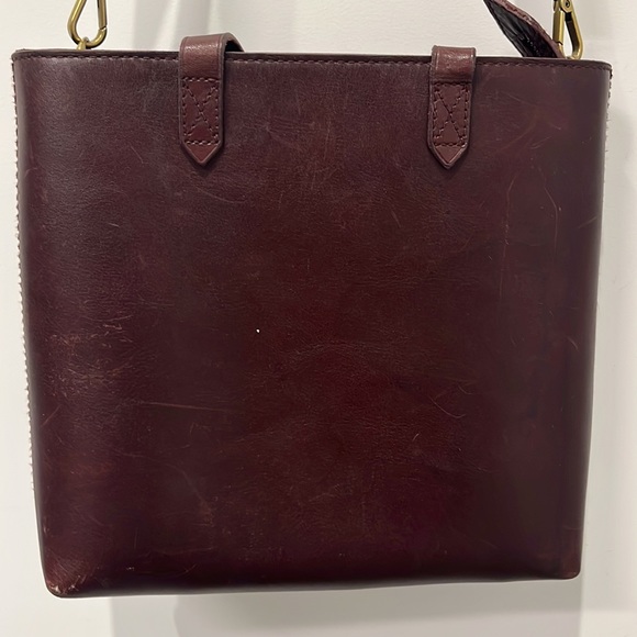 Madewell Maroon Zip-Top Transport Crossbody - Picture 4 of 4